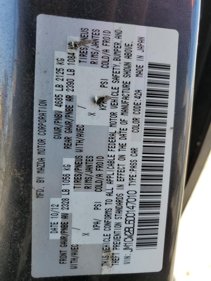 2013 Mazda 5 VIN: JM1CW2BL6D0147010 Lot: 64989675