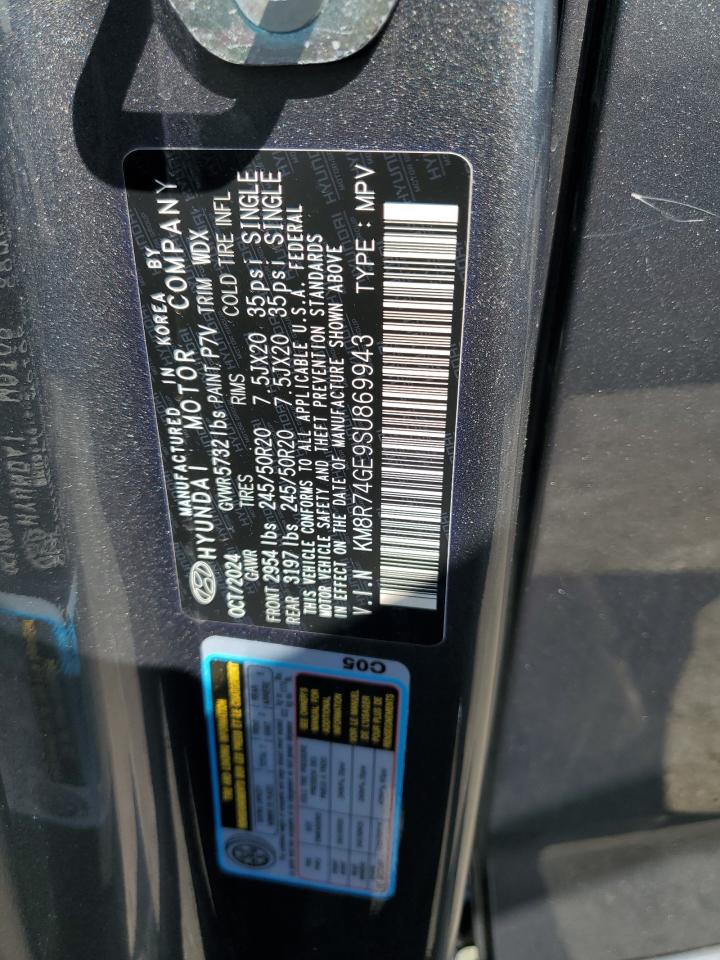 2025 Hyundai Palisade Calligraphy VIN: KM8R74GE9SU869943 Lot: 54601985
