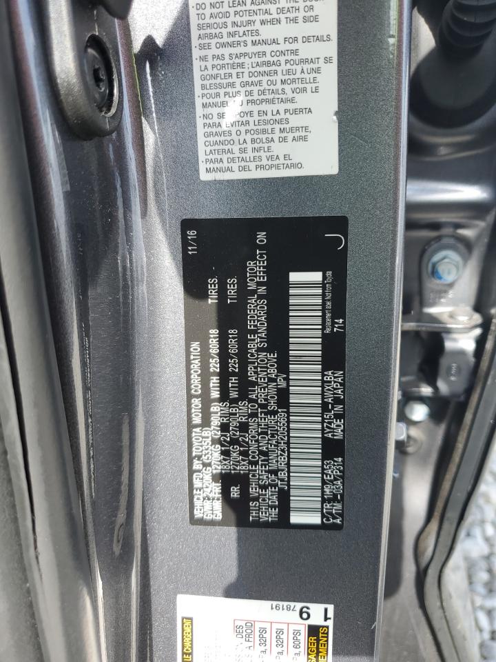 2017 Lexus Nx 300H VIN: JTJBJRBZ3H2055691 Lot: 63578575