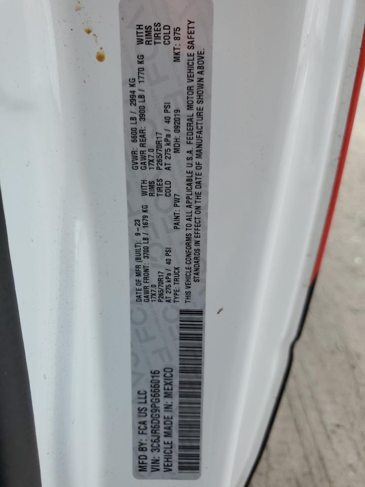 2023 Ram 1500 Classic Tradesman VIN: 3C6JR6DG9PG666016 Lot: 56483655