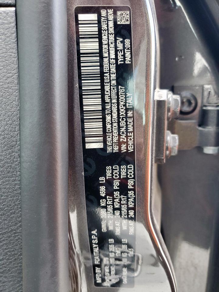 2019 Jeep Renegade Trailhawk VIN: ZACNJBC1XKPK00767 Lot: 63086135