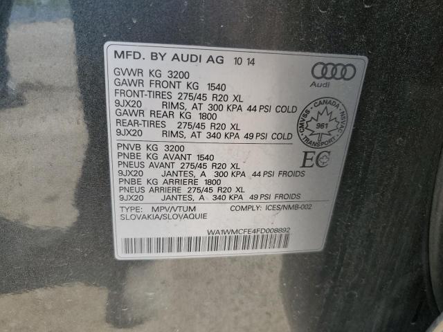 2015 AUDI Q7 TDI PRESTIGE  