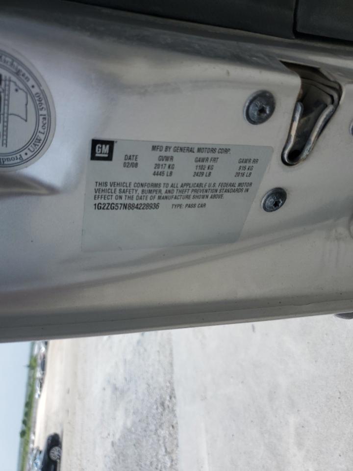 1g2zg57n884228936 1G2ZG57N884228936 2008 Pontiac G6 Base