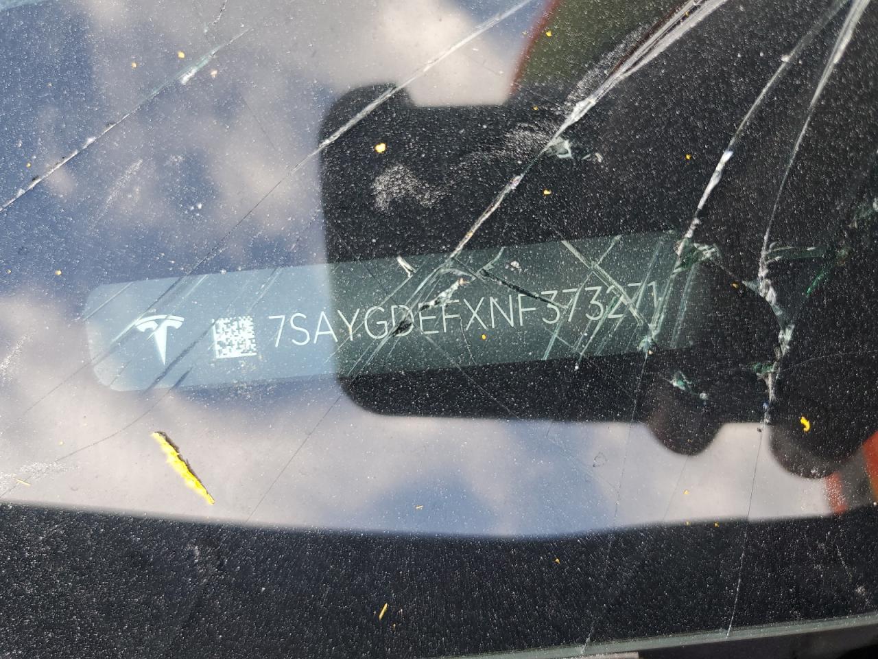 2022 Tesla Model Y VIN: 7SAYGDEFXNF373271 Lot: 62907115
