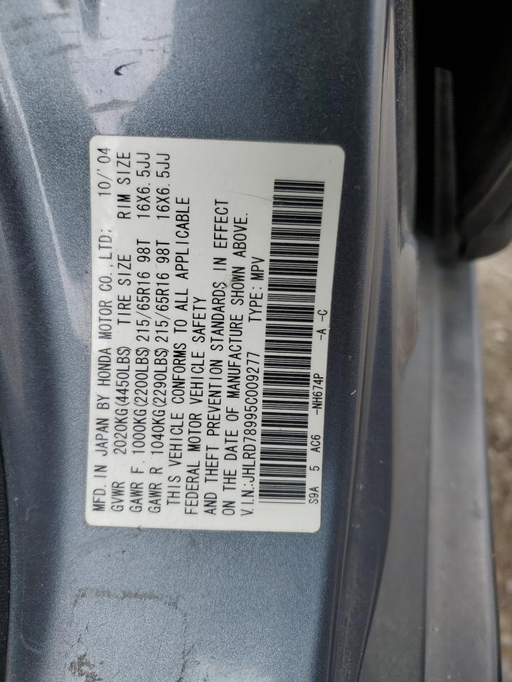 2005 Honda Cr-V Se VIN: JHLRD78995C009277 Lot: 64829665