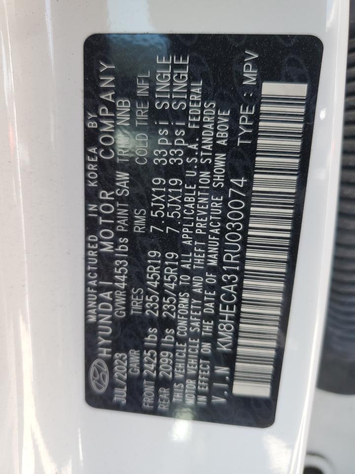 2024 Hyundai Kona Limited VIN: KM8HECA31RU030074 Lot: 63487835