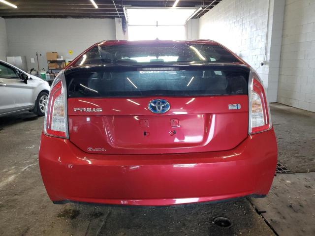  TOYOTA PRIUS 2013 Czerwony