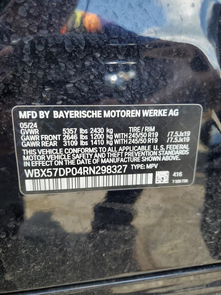 2024 BMW X3 xDrive30I VIN: WBX57DP04RN298327 Lot: 64823025