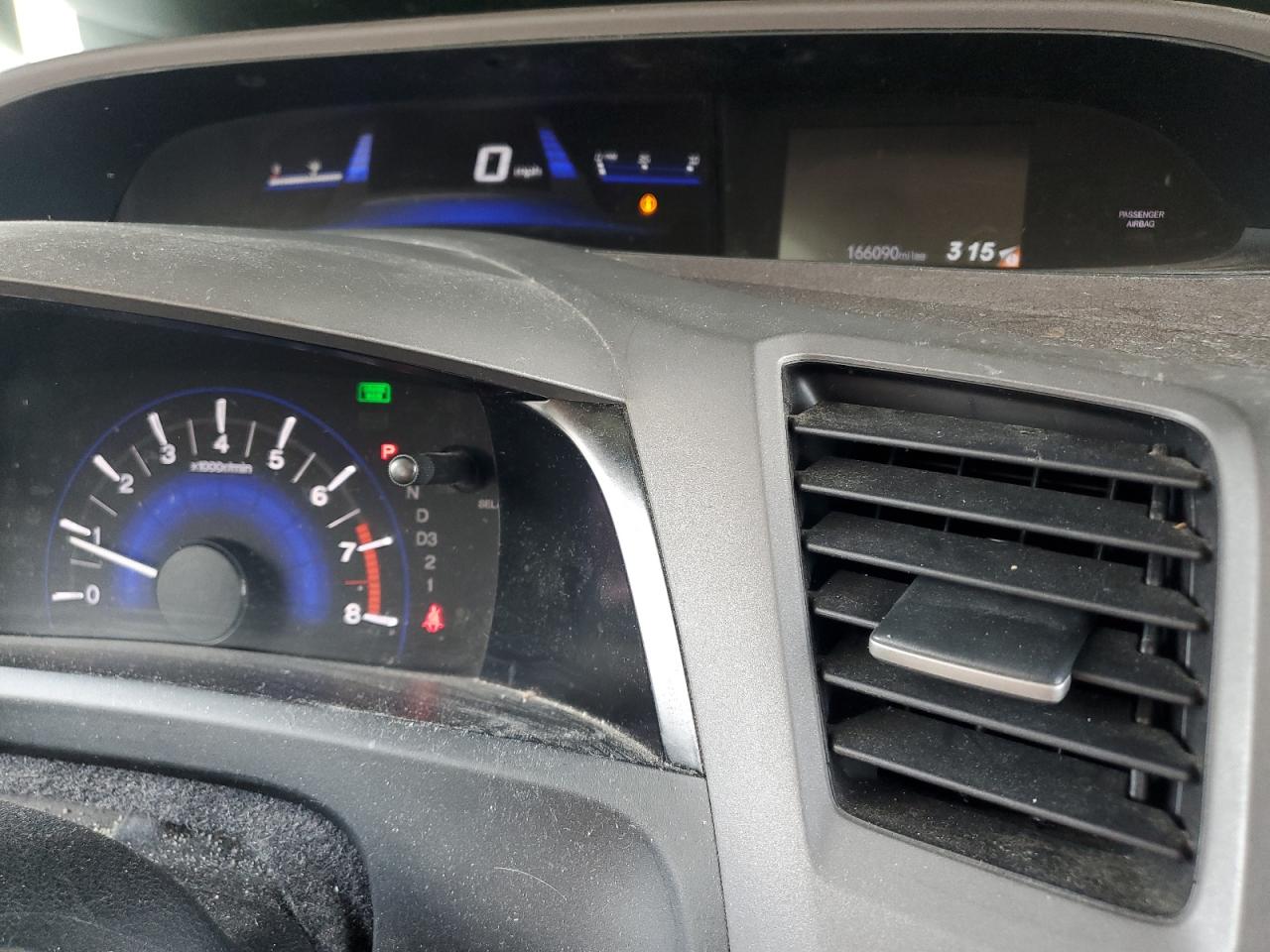 2012 Honda Civic Hf VIN: 2HGFB2F65CH527299 Lot: 65075555