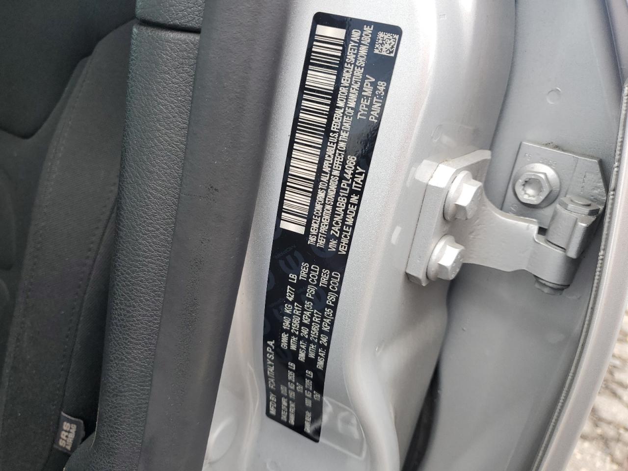 2020 Jeep Renegade Latitude VIN: ZACNJABB1LPL44066 Lot: 63074885