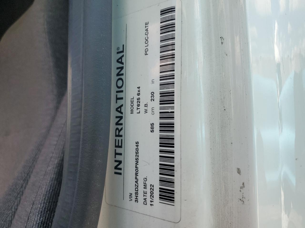 2023 International Lt625 Semi Truck VIN: 3HSDZAPR0PN525845 Lot: 65007265