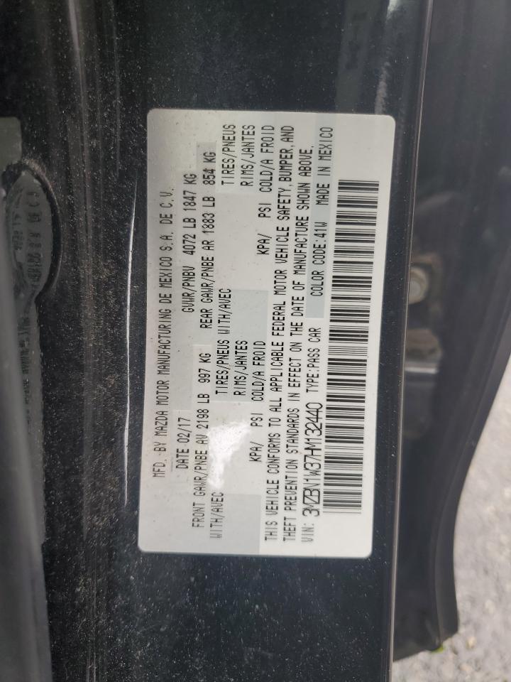 2017 Mazda 3 Grand Touring VIN: 3MZBN1W37HM132440 Lot: 64270915