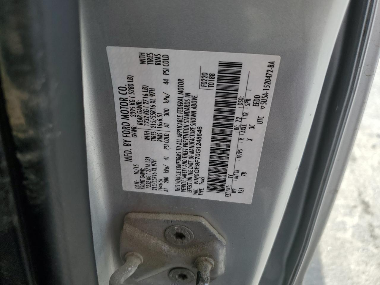 2016 Ford Transit Connect Xlt VIN: NM0GE9F70G1248646 Lot: 62131285