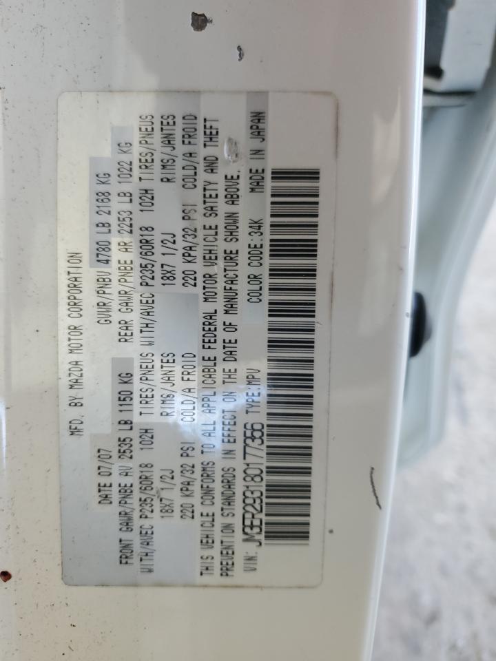 2008 Mazda Cx-7 VIN: JM3ER293180177356 Lot: 64258705