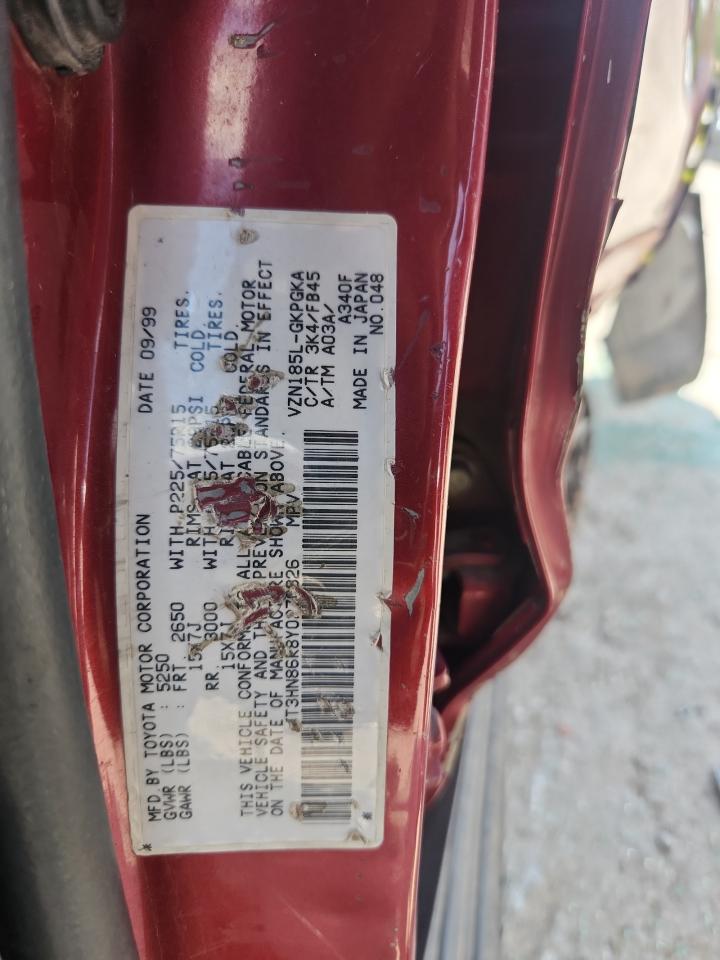2000 Toyota 4Runner Sr5 VIN: JT3HN86R8Y0270926 Lot: 63938795