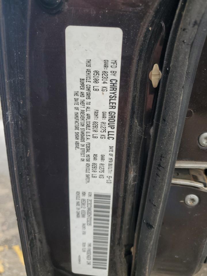 2013 Chrysler 300 VIN: 2C3CCAAG8DH723235 Lot: 66288845