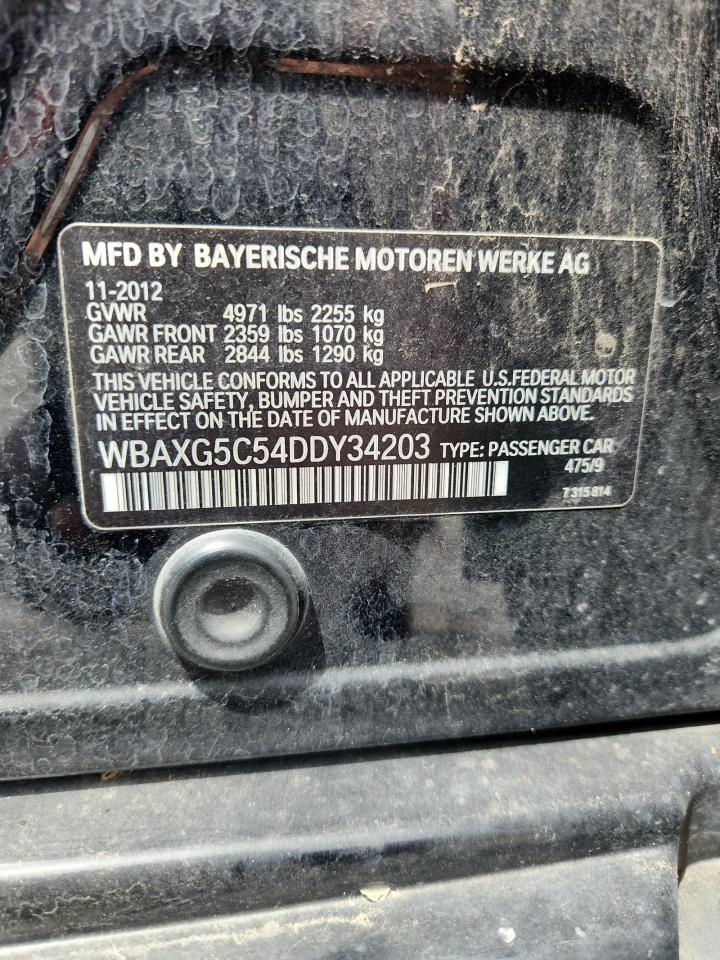 2013 BMW 528 I VIN: WBAXG5C54DDY34203 Lot: 63449745
