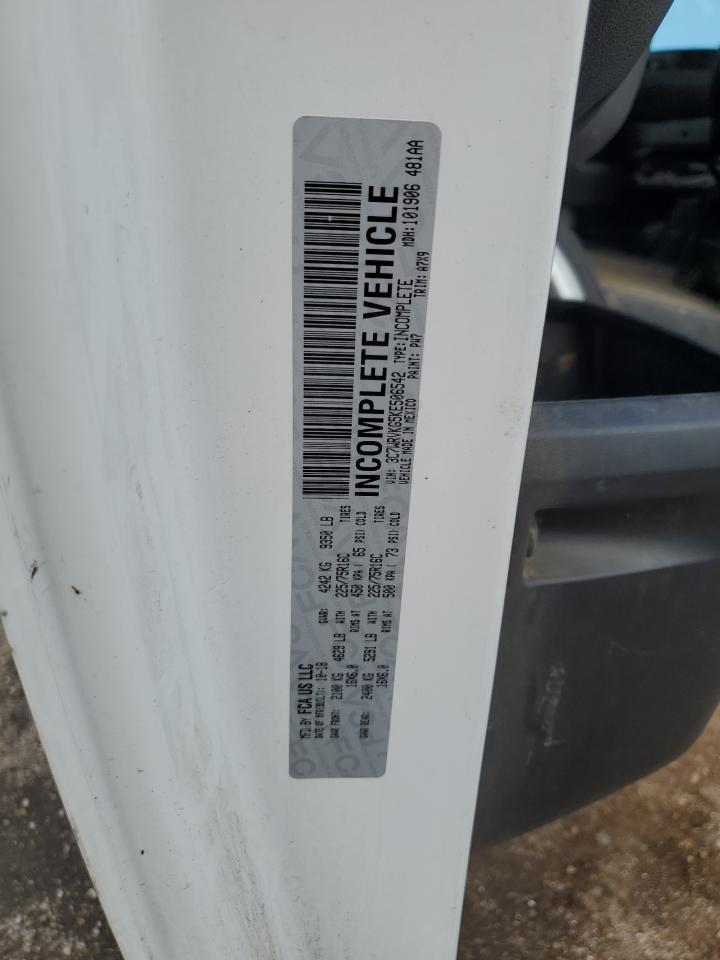 2019 Ram Promaster 3500 3500 Standard VIN: 3C7WRVKG5KE506542 Lot: 62124325