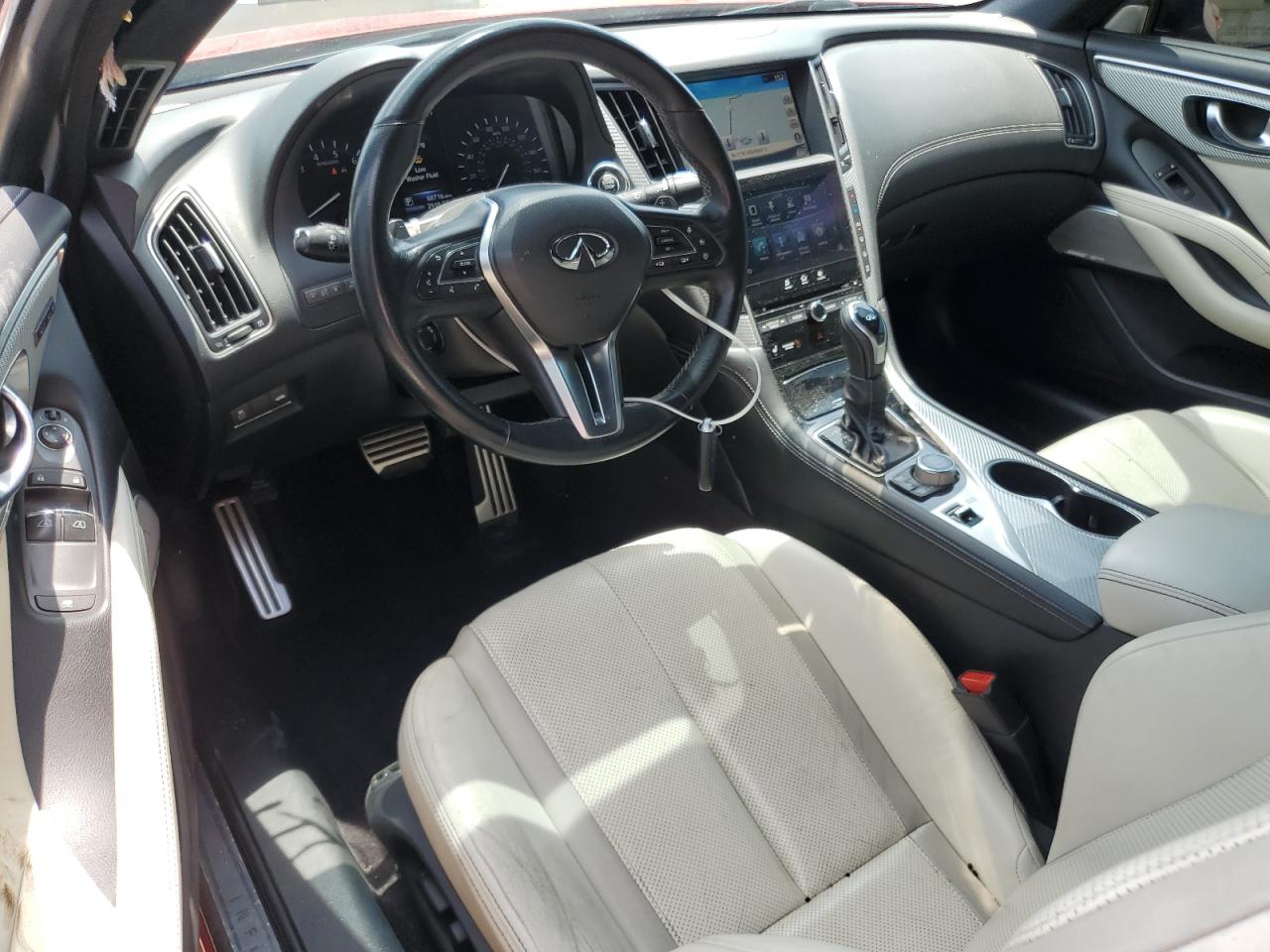 2017 Infiniti Q60 Red Sport 400 VIN: JN1FV7EL3HM700383 Lot: 63818685