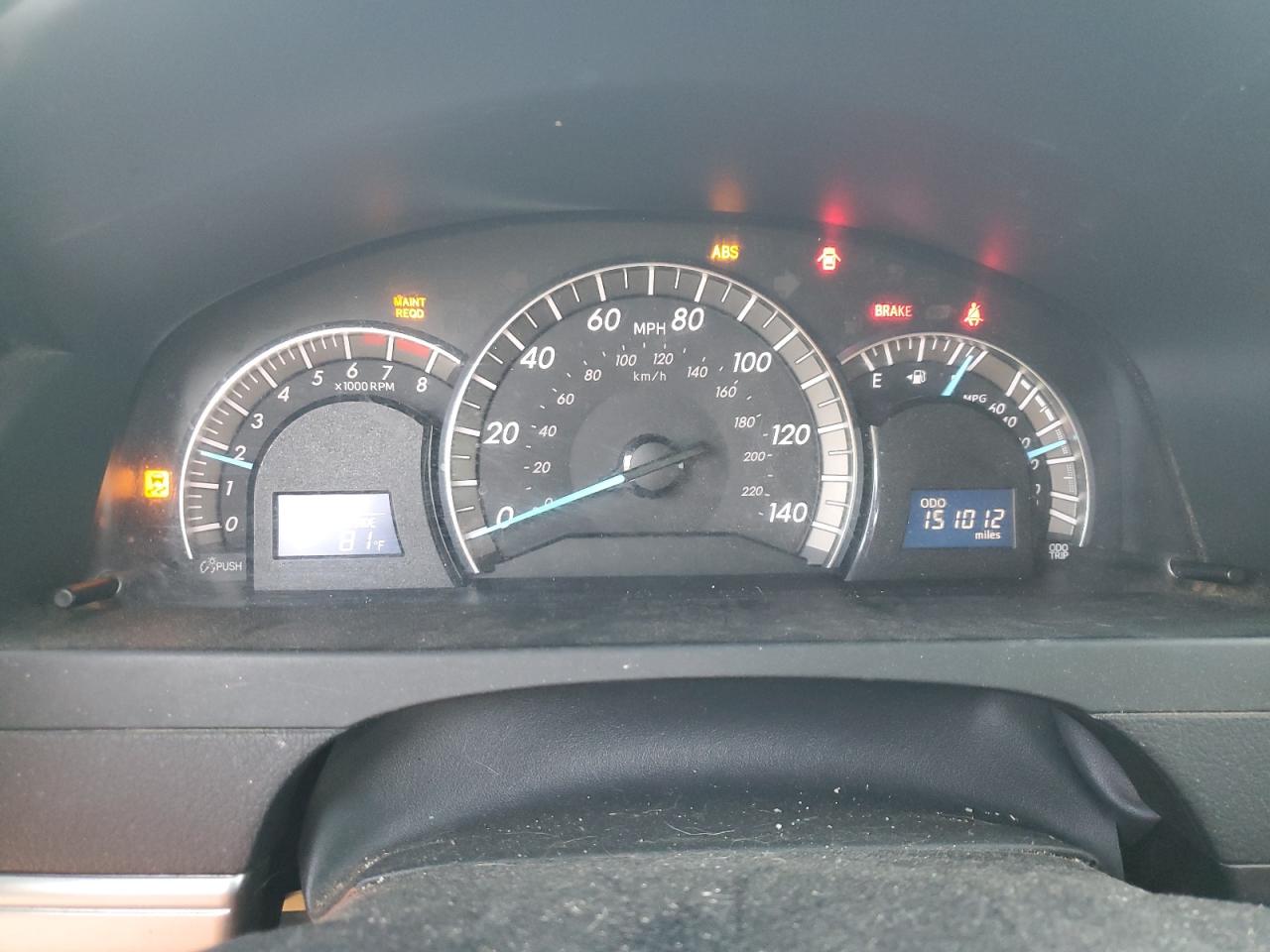 2012 Toyota Camry Base VIN: 4T1BF1FK4CU575622 Lot: 64328705