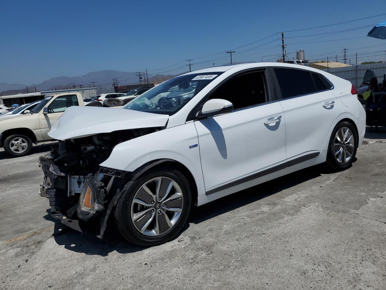 2019 Hyundai Ioniq Limited white null hybrid KMHC05LC3KU134167 photo #1