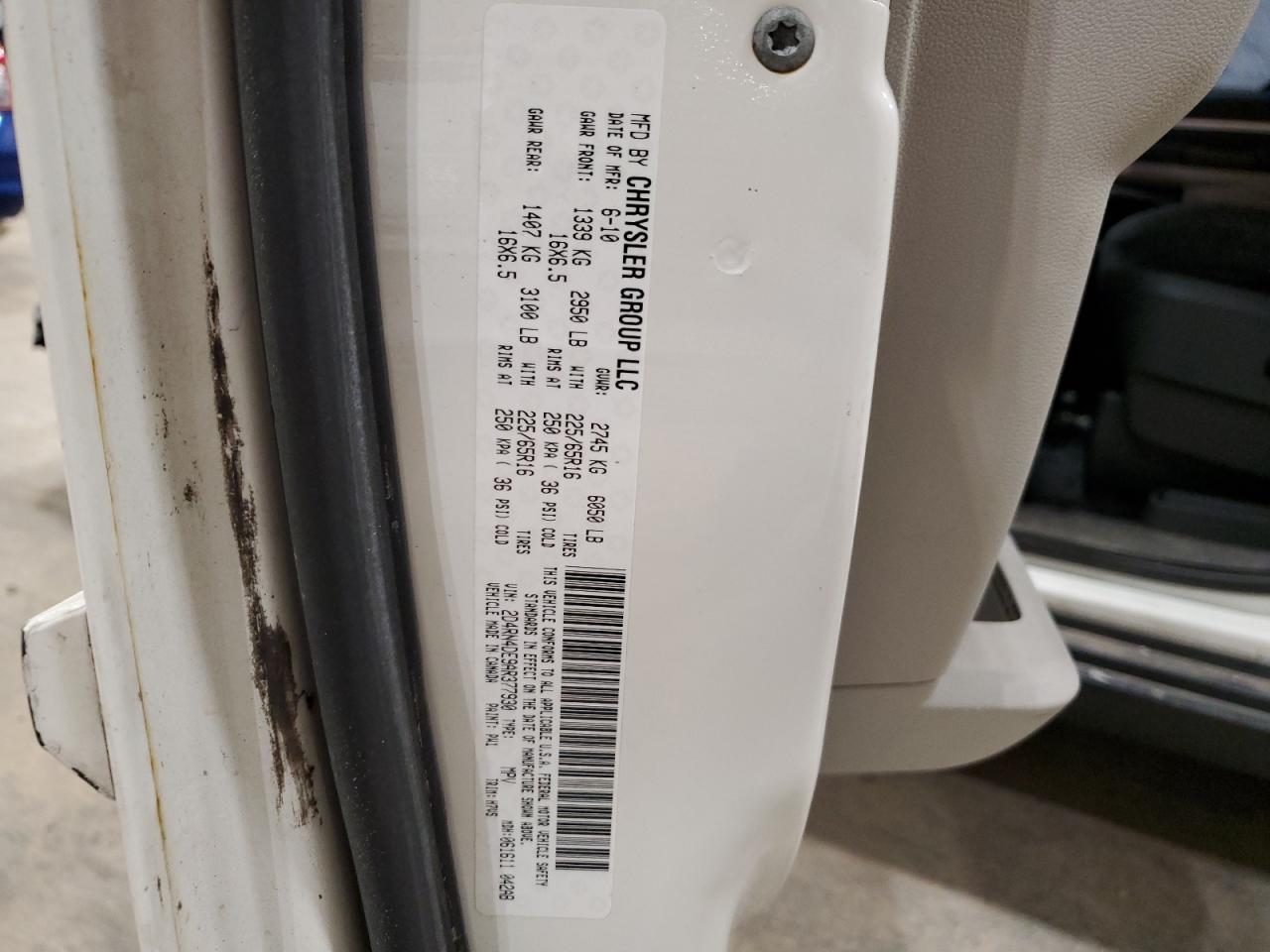 2010 Dodge Grand Caravan Se VIN: 2D4RN4DE9AR377930 Lot: 65013225