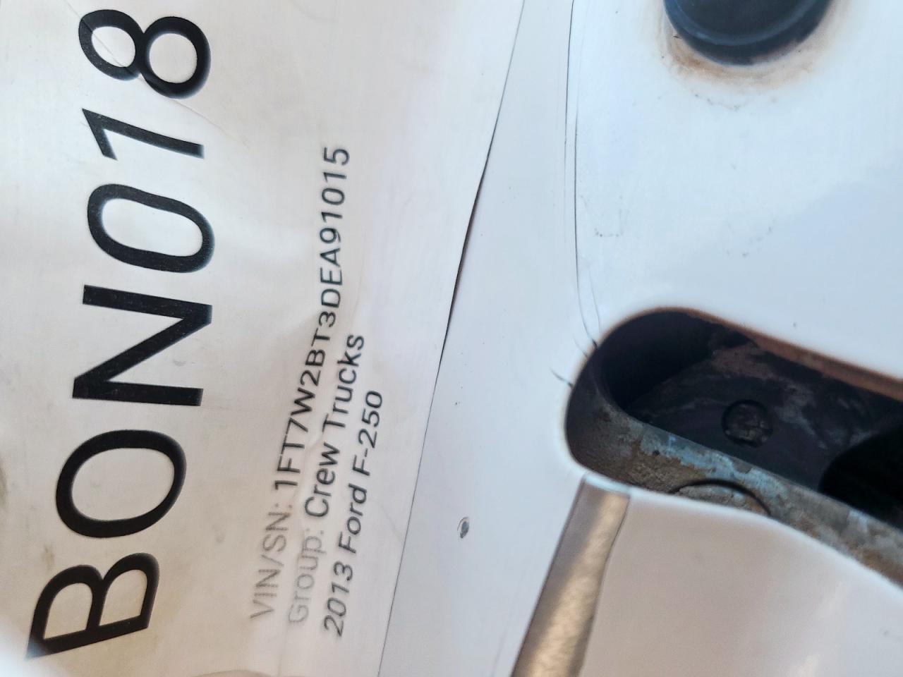 2013 Ford F250 Super Duty VIN: 1FT7W2BT3DEA91015 Lot: 65533005
