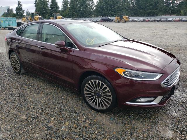Sedans FORD FUSION 2017 Burgundy
