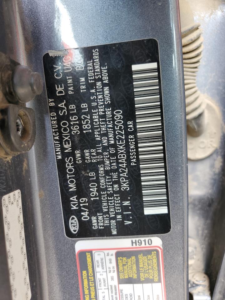 2019 Kia Rio S VIN: 3KPA24ABXKE225090 Lot: 65393515