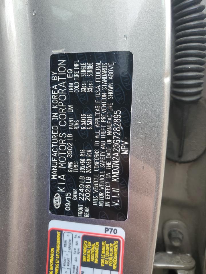 2016 Kia Soul VIN: KNDJN2A23G7282895 Lot: 63293865