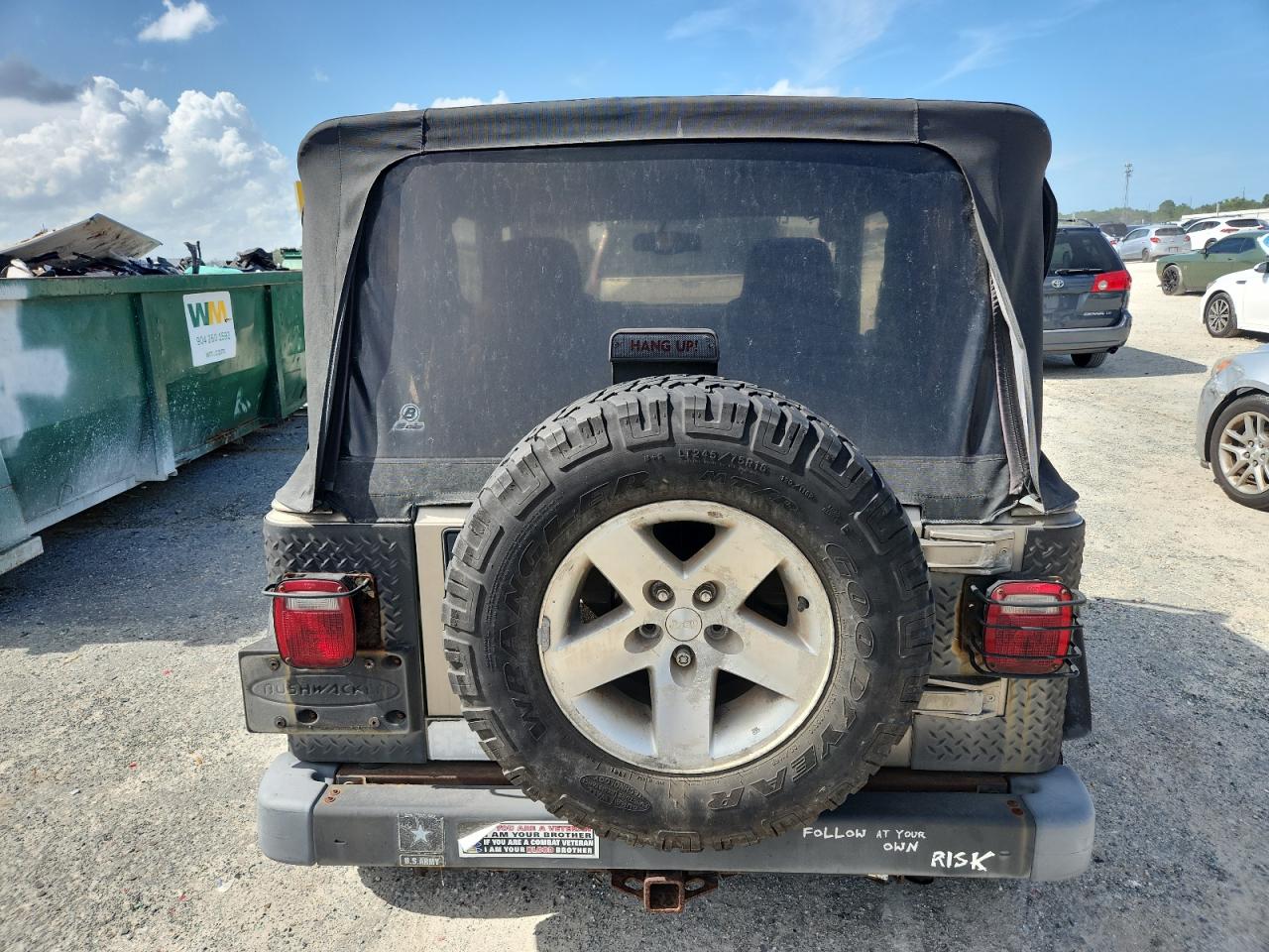 2003 Jeep Wrangler / Tj Rubicon VIN: 1J4FA69S13P310131 Lot: 59139025