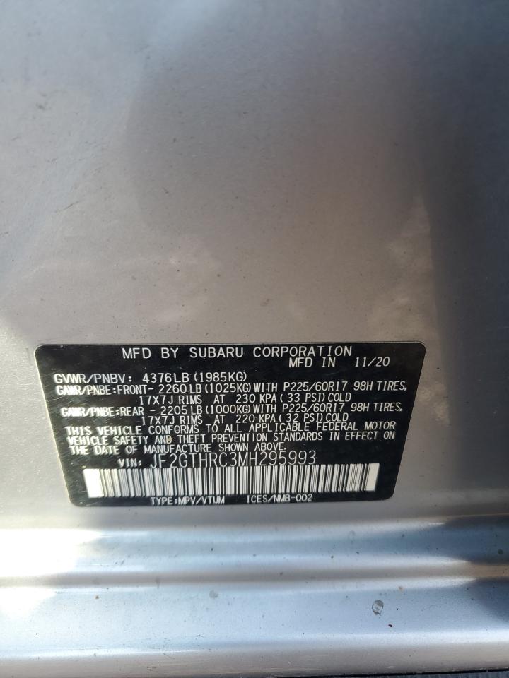 2021 Subaru Crosstrek Sport VIN: JF2GTHRC3MH295993 Lot: 62848505