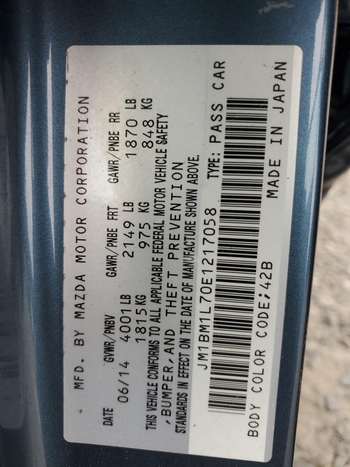 2014 Mazda 3 Touring VIN: JM1BM1L70E1217058 Lot: 63783295