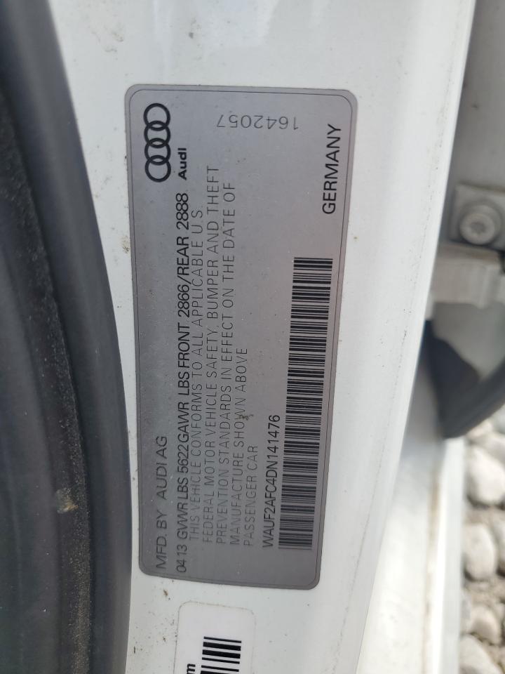 2013 Audi S6 VIN: WAUF2AFC4DN141476 Lot: 63060845