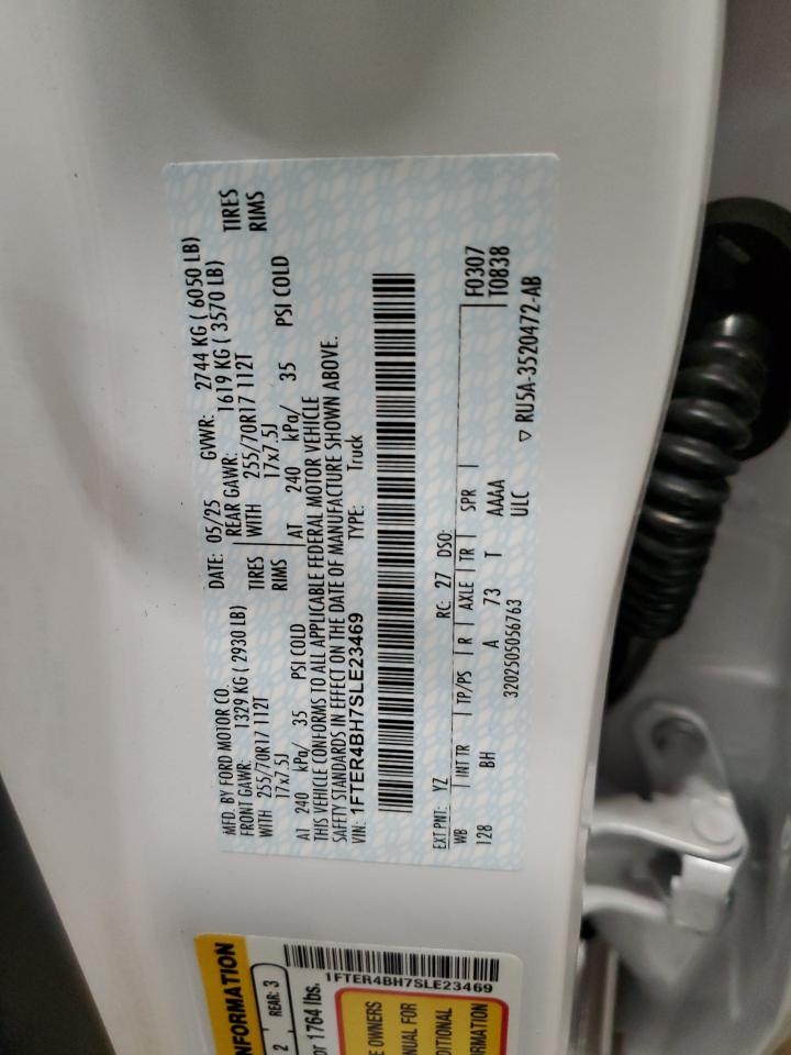 2025 Ford Ranger Xl VIN: 1FTER4BH7SLE23469 Lot: 66440105