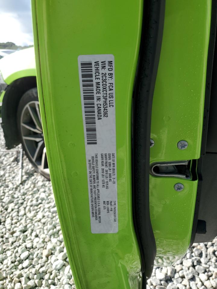 2023 Dodge Charger R/T VIN: 2C3CDXCT3PH534362 Lot: 65559795