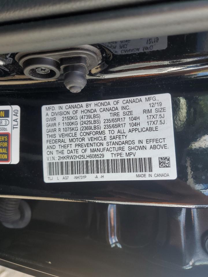 2020 Honda Cr-V Lx VIN: 2HKRW2H25LH608529 Lot: 65036695