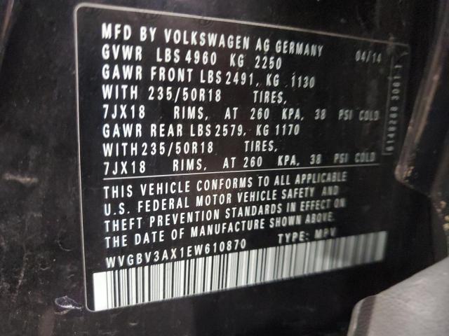 2014 VOLKSWAGEN TIGUAN S  