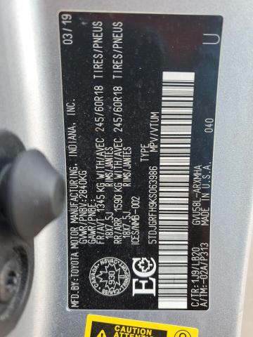 2019 TOYOTA HIGHLANDER HYBRID  