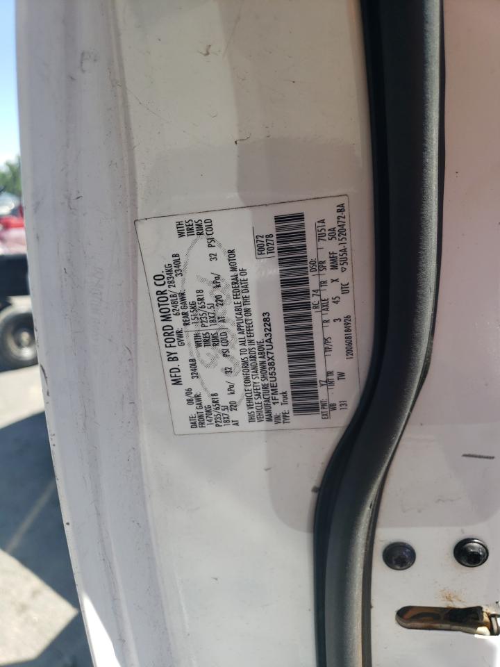 2007 Ford Explorer Sport Trac Limited VIN: 1FMEU538X7UA32283 Lot: 62751965