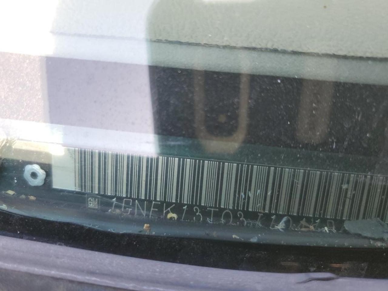 2003 Chevrolet Tahoe K1500 VIN: 1GNEK13T03J104196 Lot: 59954275