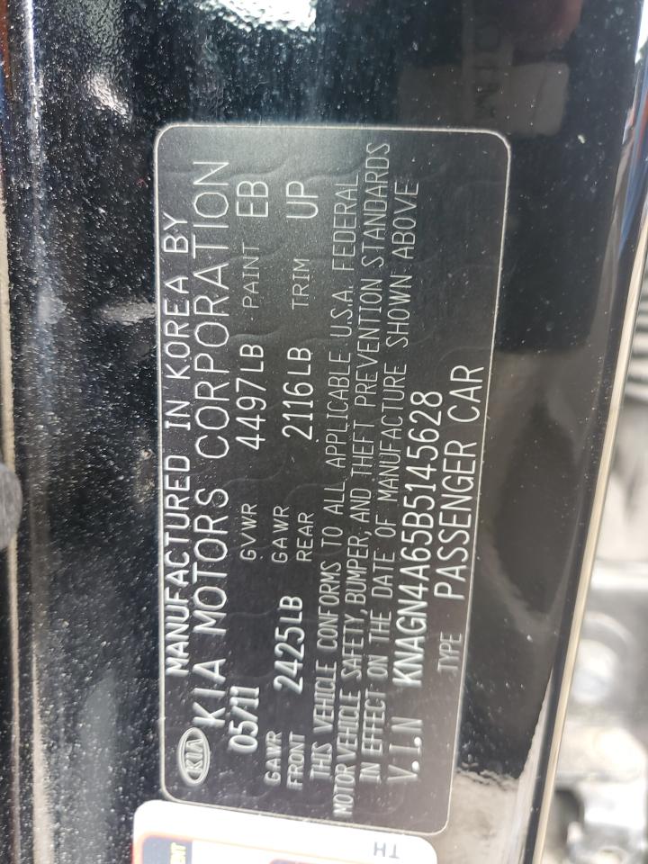 2011 Kia Optima Ex VIN: KNAGN4A65B5145628 Lot: 64829885