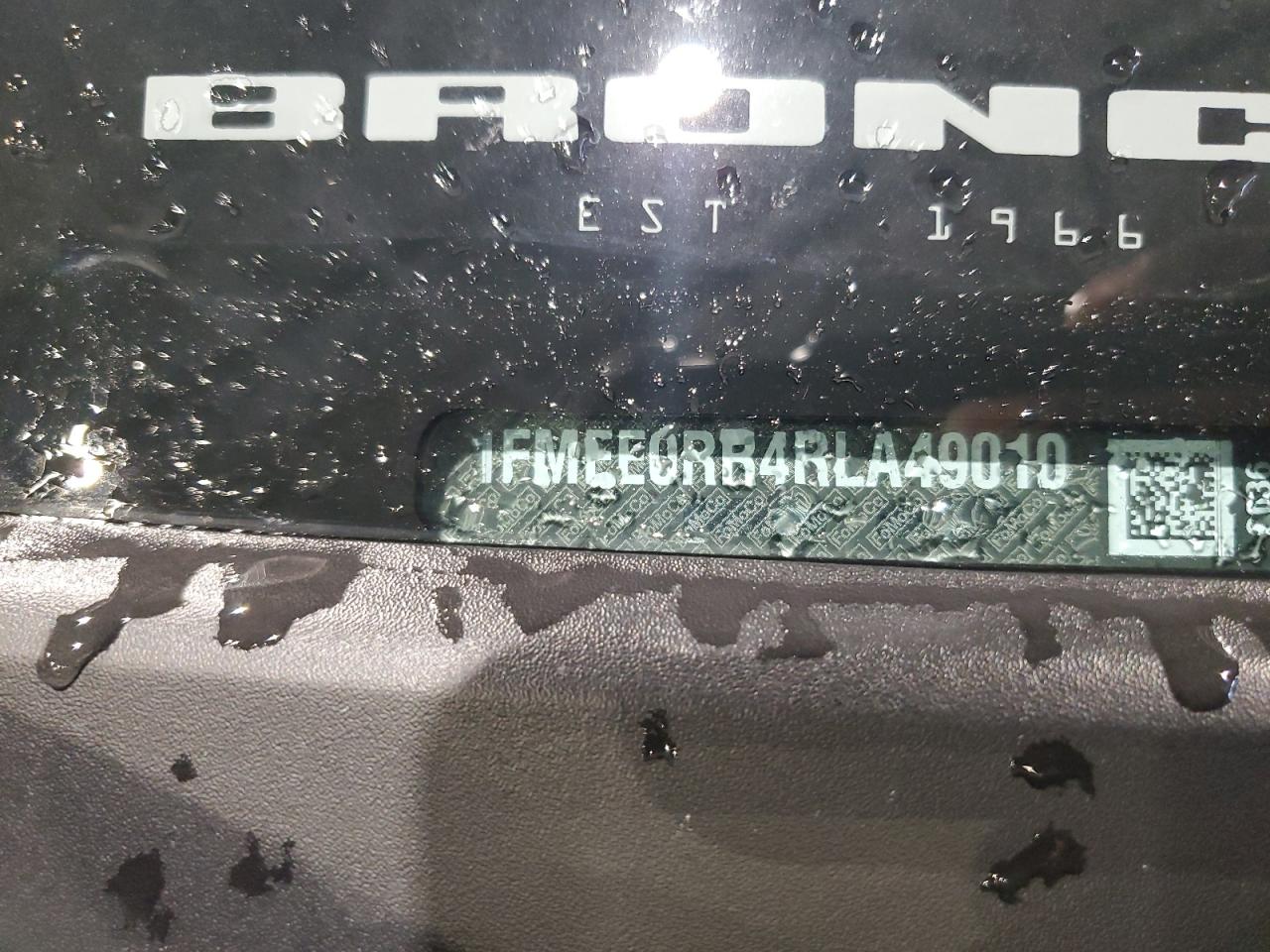 2024 Ford Bronco Raptor VIN: 1FMEE0RR4RLA49010 Lot: 65236715