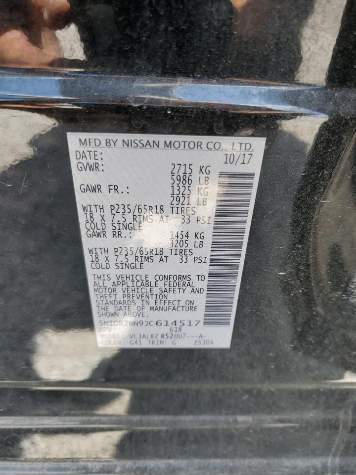 2018 Nissan Pathfinder S VIN: 5N1DR2MN9JC614517 Lot: 65183285