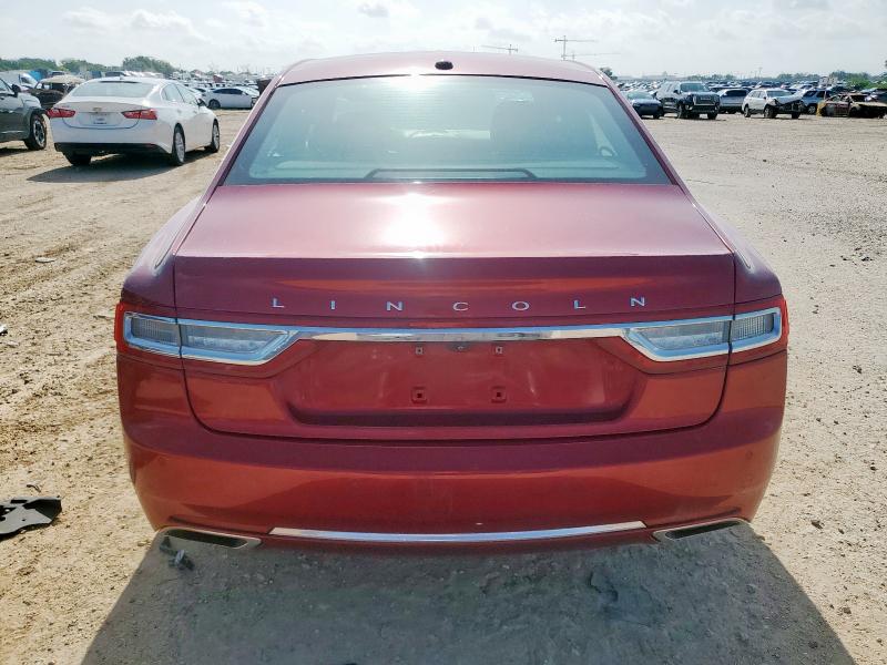  LINCOLN CONTINENTL 2017 Красный