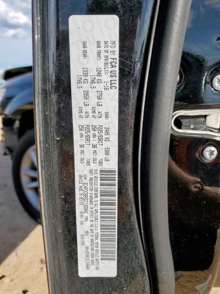 2016 Dodge Journey Sxt VIN: 3C4PDCBB5GT193942 Lot: 65577475