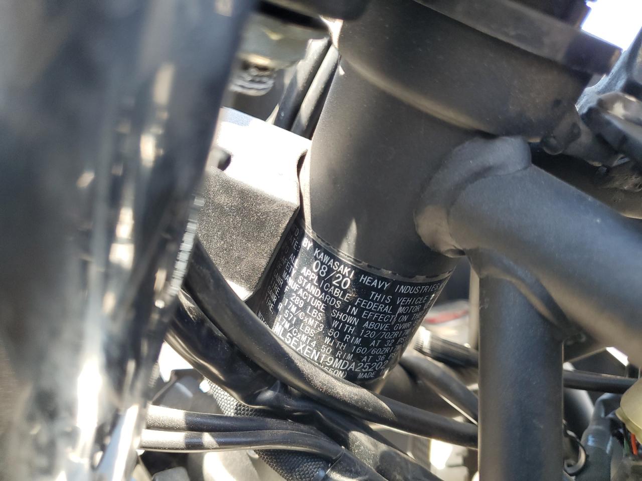 ml5exen19mda25202 ML5EXEN19MDA25202 2021 Kawasaki Ex650 N