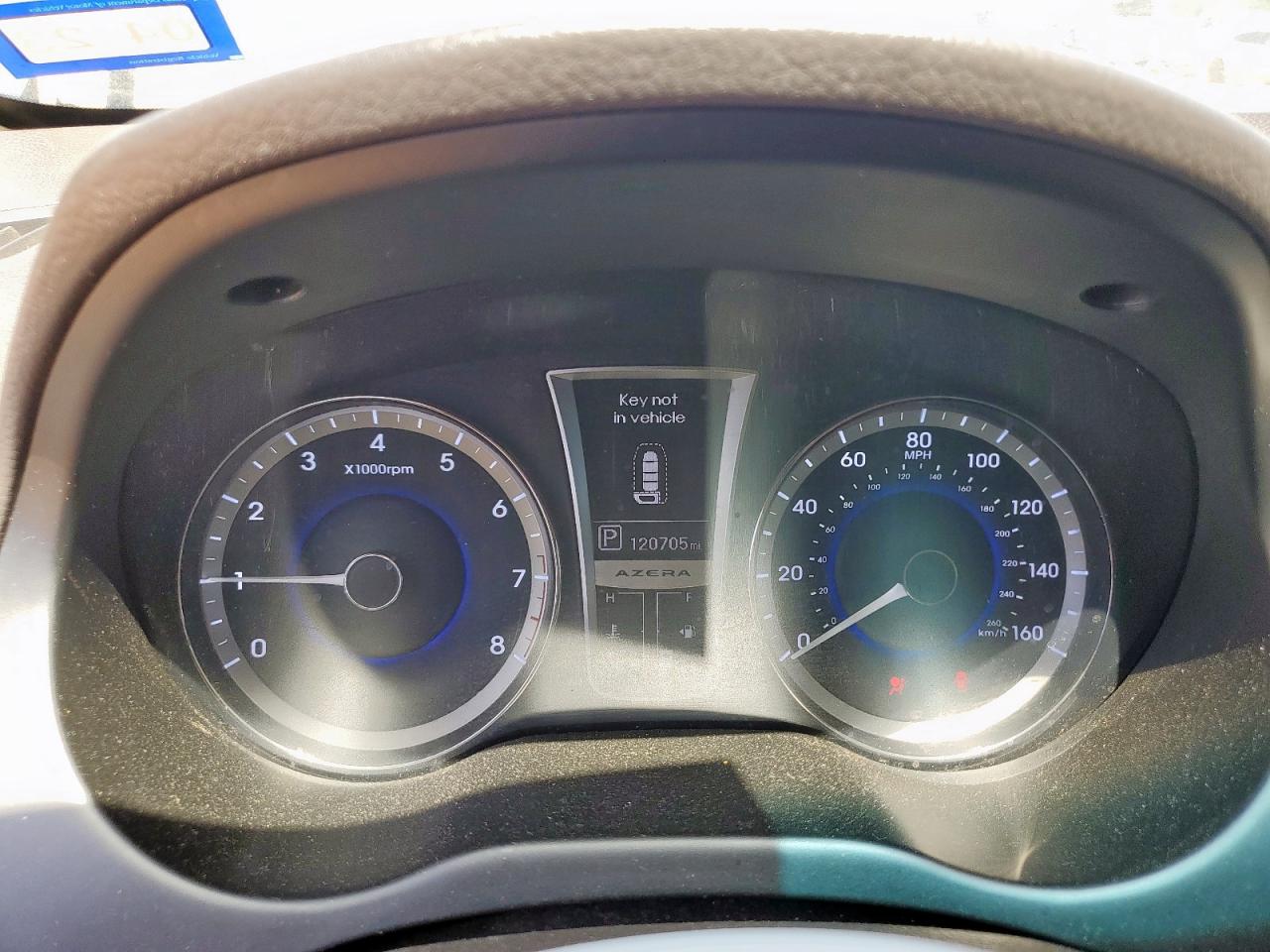 2012 Hyundai Azera Gls VIN: KMHFH4JG7CA192212 Lot: 65570545