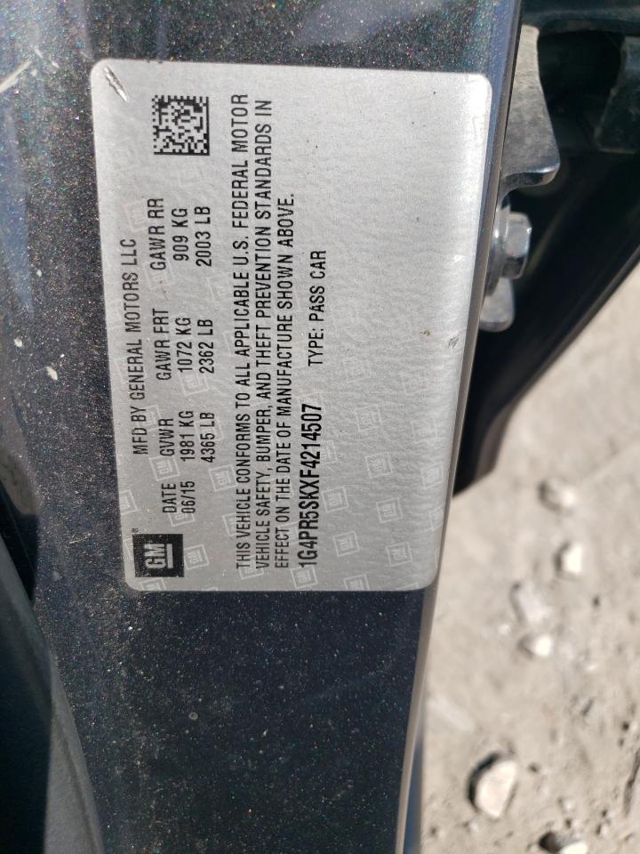 2015 Buick Verano Convenience VIN: 1G4PR5SKXF4214507 Lot: 64181555