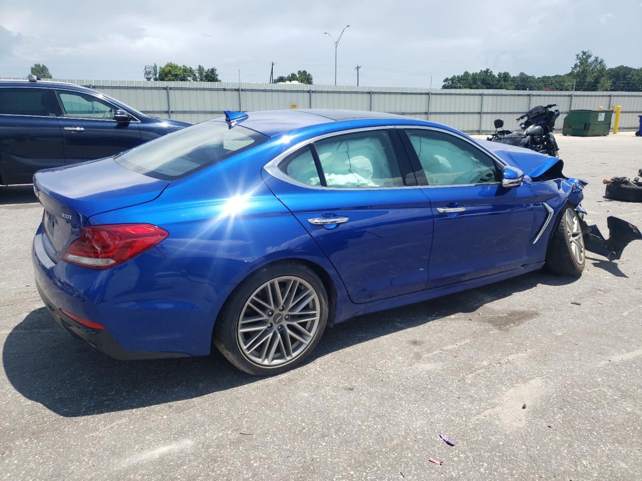 2021 Genesis G70 Elite blue null gas KMTG34LA5MU072927 photo #4